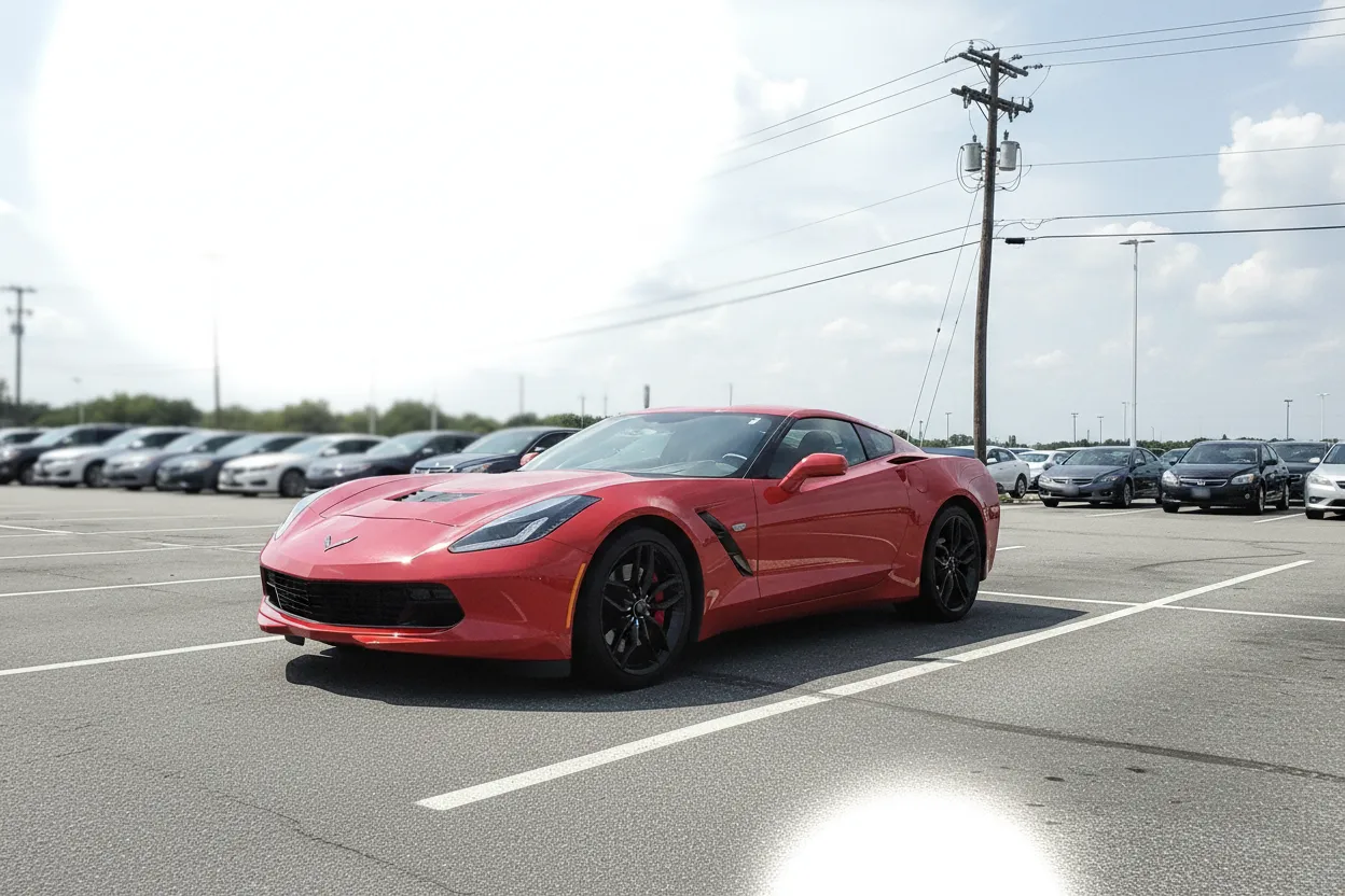 A LotShot representative arriving at a dealer lot